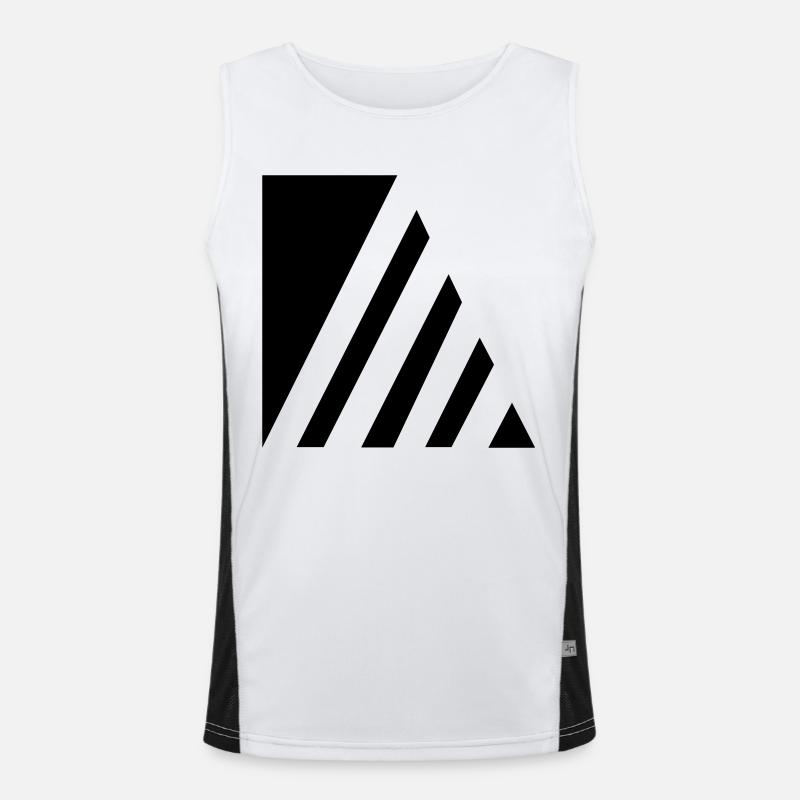 Rayures élégantes Débardeur respirant contrasté Homme 