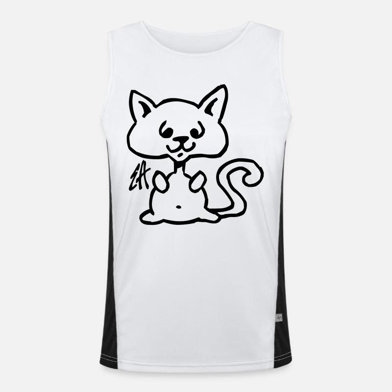 Cat Men's Functional Contrast Tank Top 