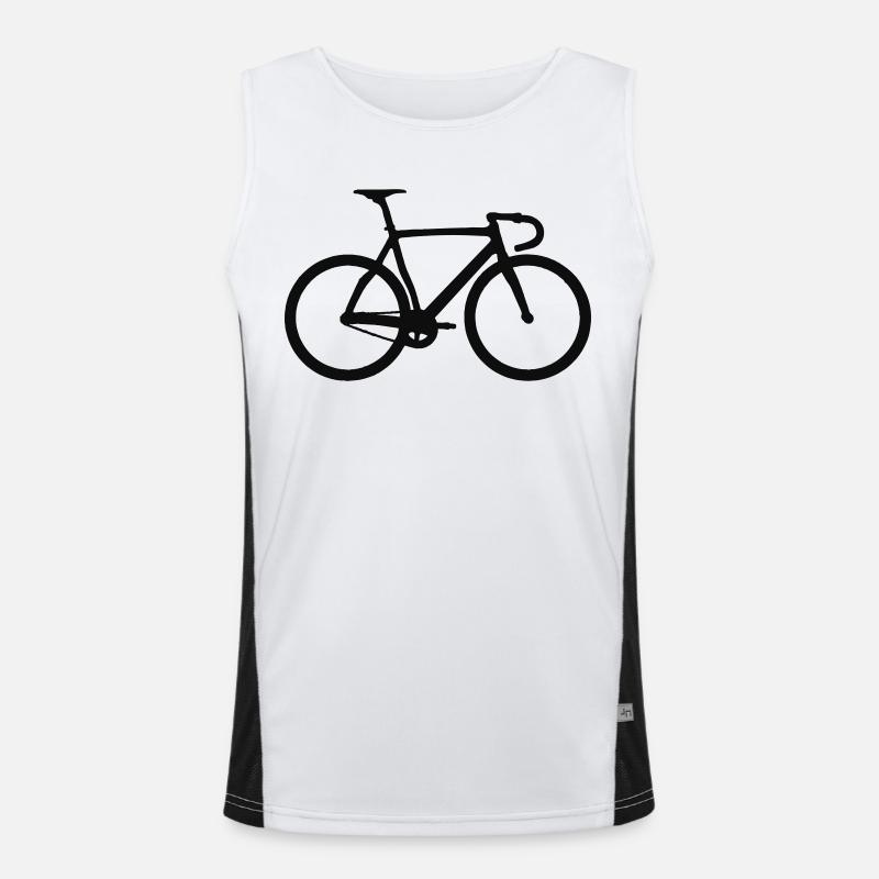 bicyclette de course Débardeur respirant contrasté Homme 
