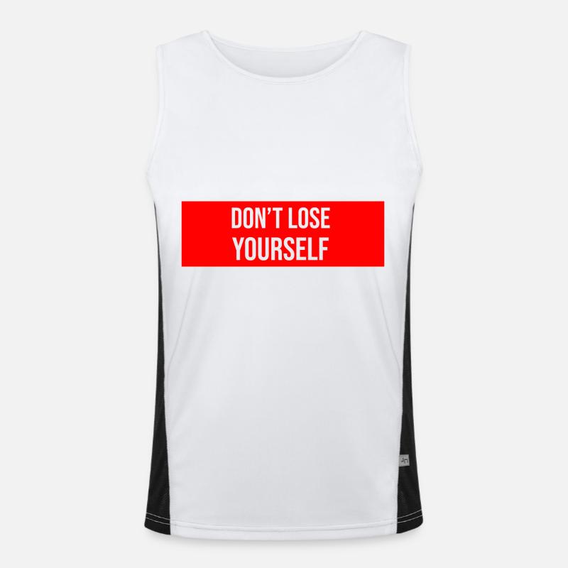 Ne vous perdez pas à dire rappel Débardeur respirant contrasté Homme 