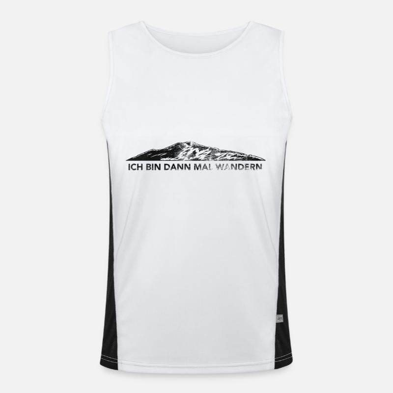 Ich Bin Dann Mal Wandern - (6) Funktionelles Kontrast-Tank Top für Männer 
