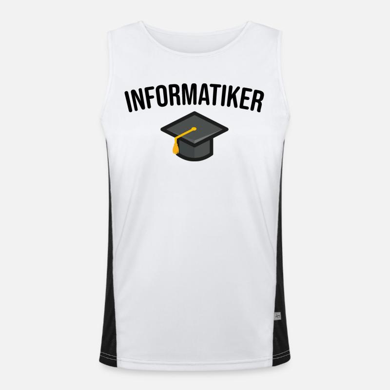Informatiker Studium Ausbildung Funktionelles Kontrast-Tank Top für Männer 