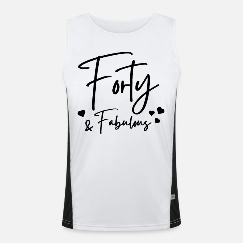 Forty fabulous Men's Functional Contrast Tank Top 
