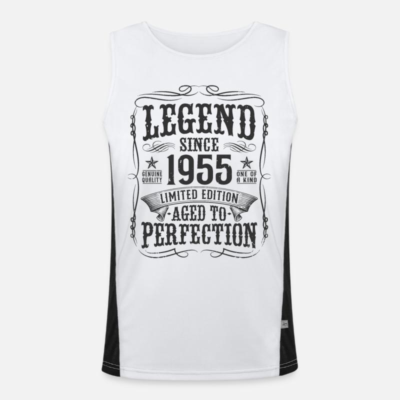 Legend 1955 Vintage Birthday Gift Men's Functional Contrast Tank Top 