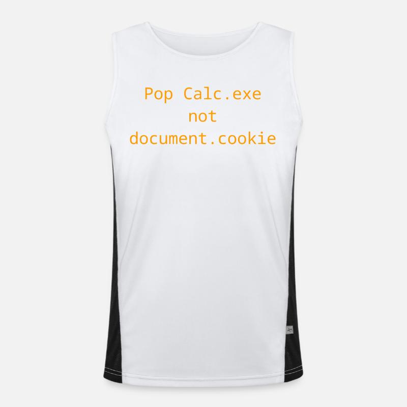 Vulnerability Exploit t-shirt - Calc.exe - XSS Men's Functional Contrast Tank Top 