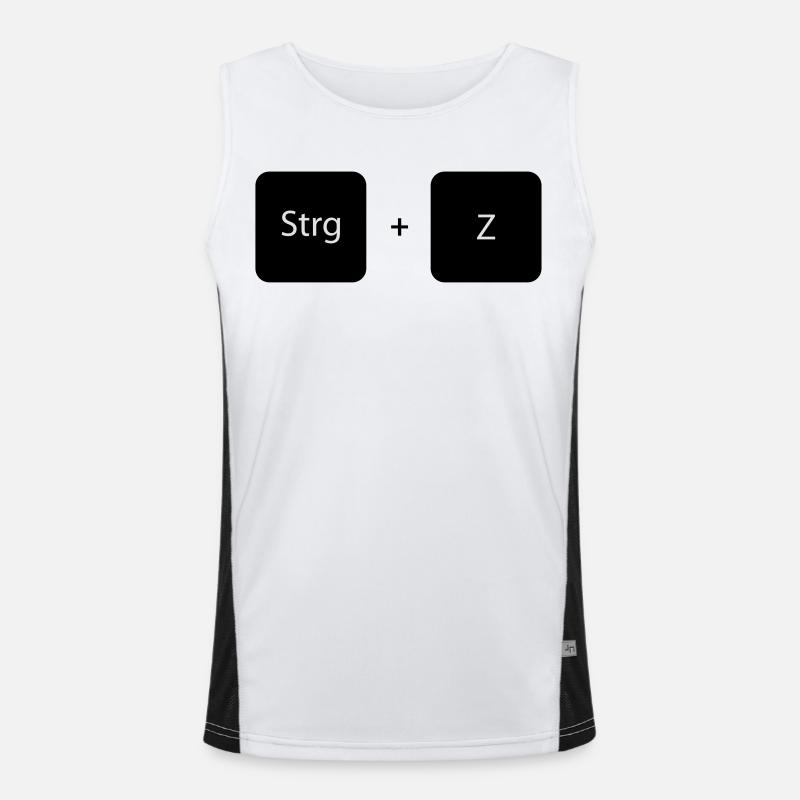 Shortcut Ctrl and Z Men's Functional Contrast Tank Top 