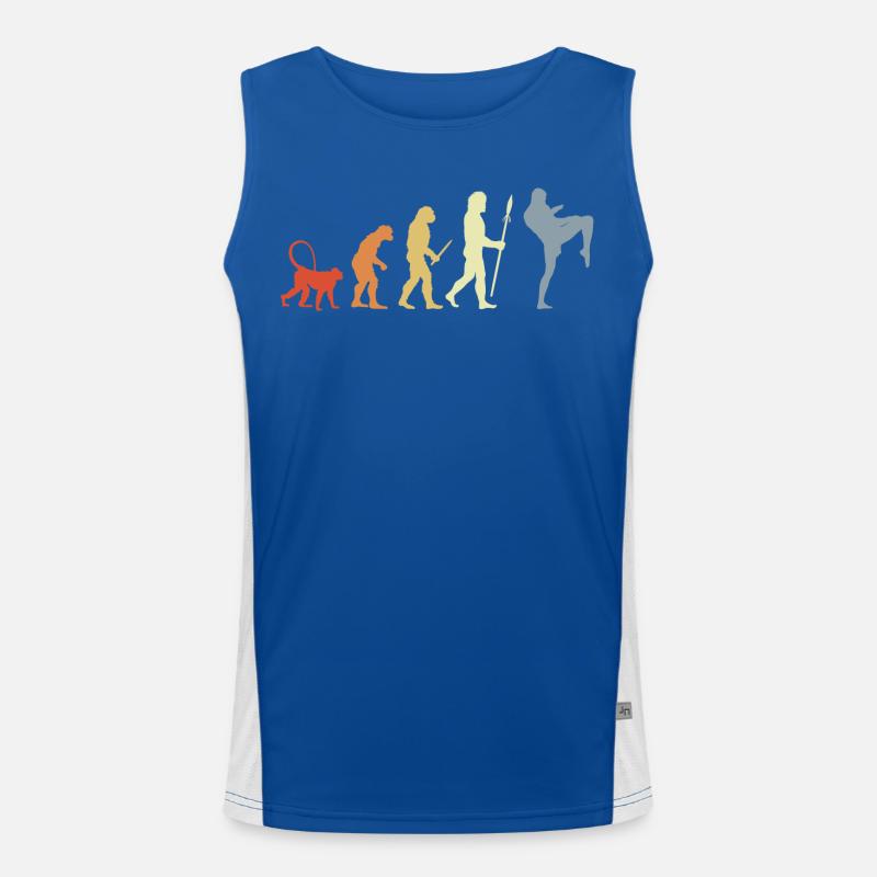 Évolution du kickboxeur vintage Débardeur respirant contrasté Homme 