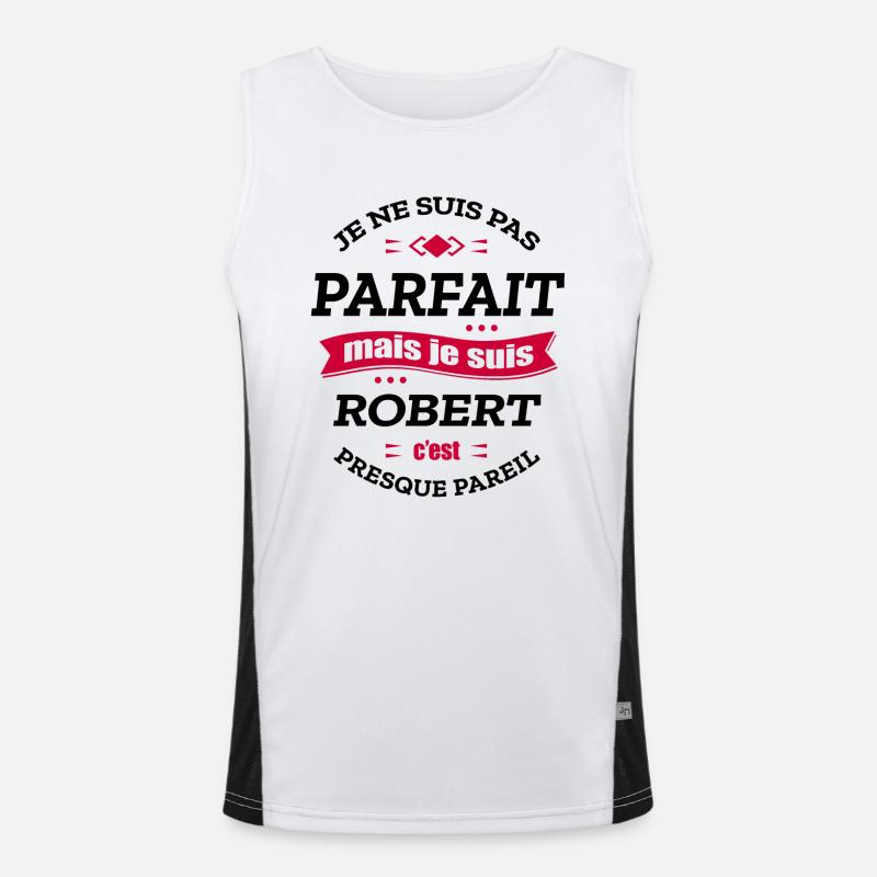ROBERT PARFAIT - PRENOM ROBERT Débardeur respirant contrasté Homme 