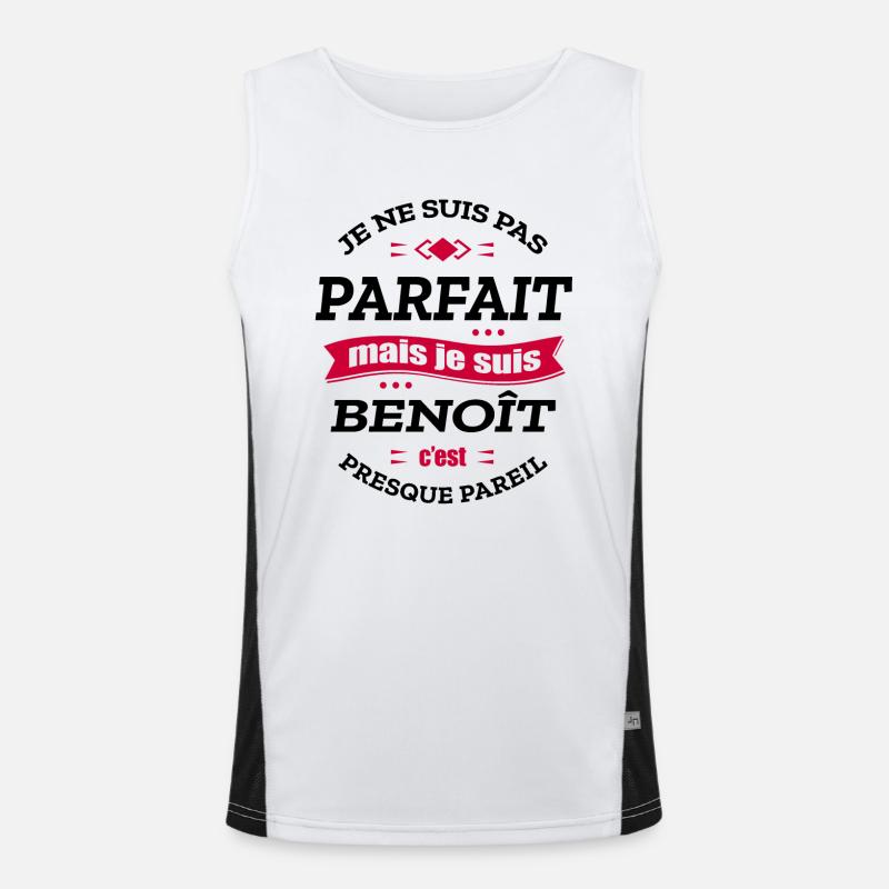 BENOÎT PARFAIT - PRENOM BENOÎT Débardeur respirant contrasté Homme 