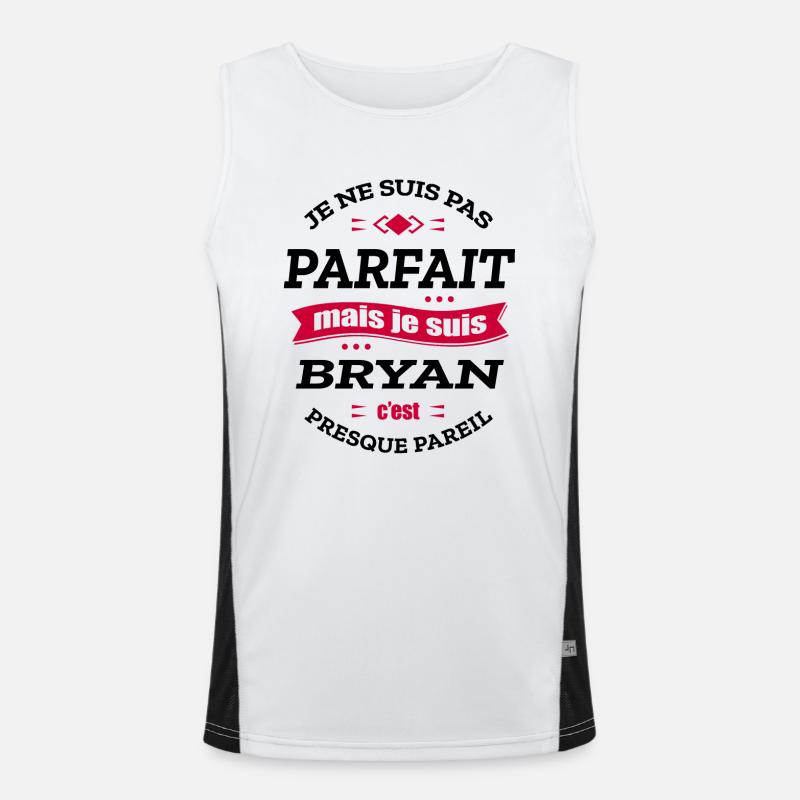 BRYAN PARFAIT - PRENOM BRYAN Débardeur respirant contrasté Homme 