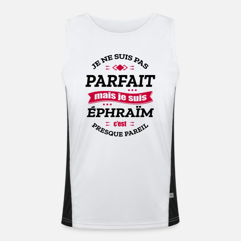 ÉPHRAÏM PARFAIT - PRENOM ÉPHRAÏM Débardeur respirant contrasté Homme 