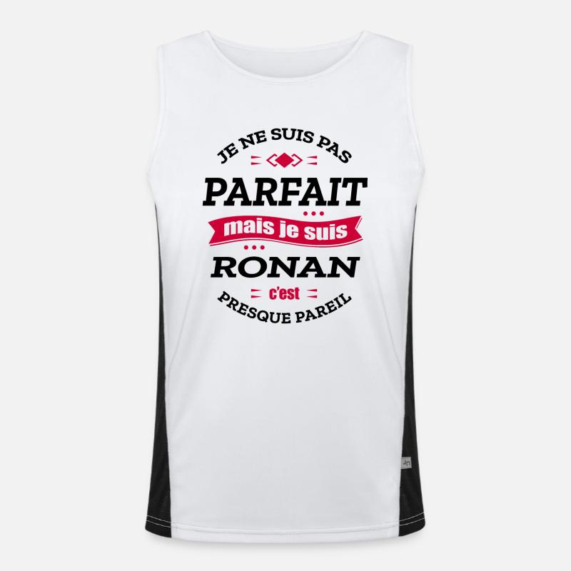 RONAN PARFAIT - PRENOM RONAN Débardeur respirant contrasté Homme 