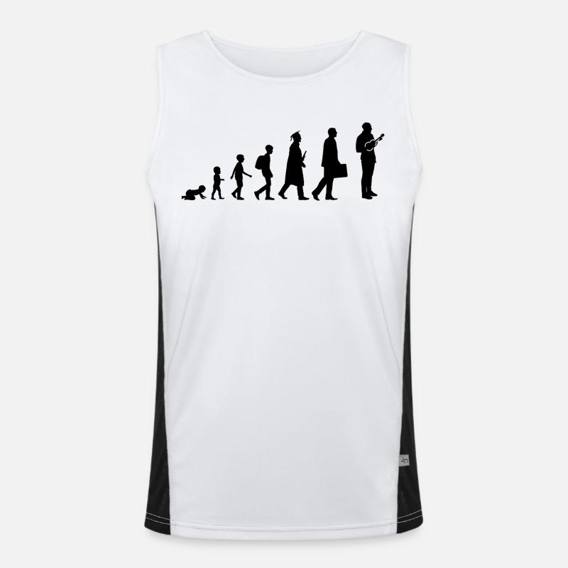 Development of a Ukulele Player Men's Functional Contrast Tank Top 