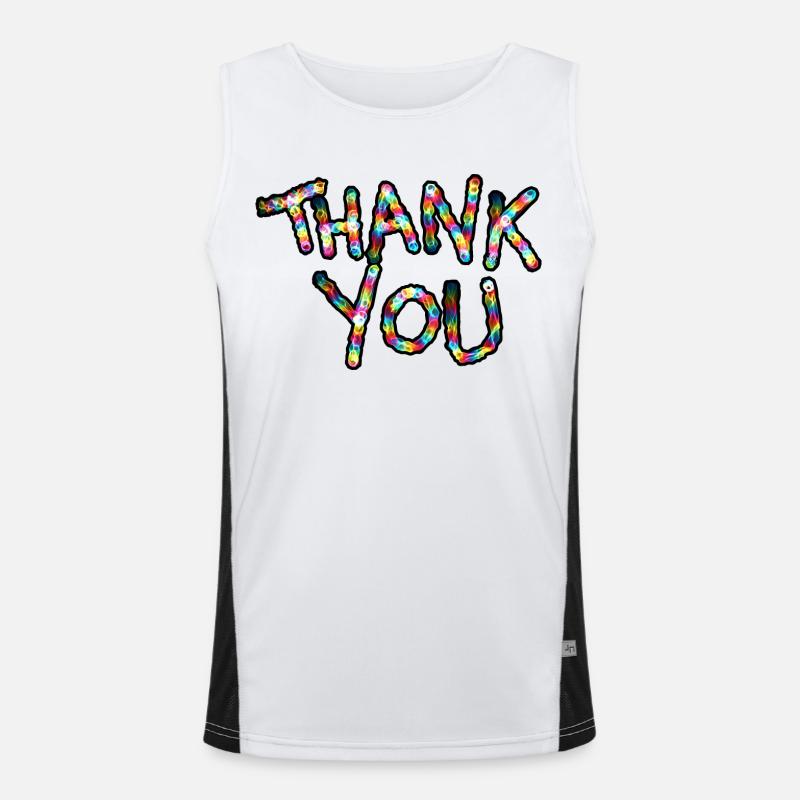 Thank You - Danke dir Funktionelles Kontrast-Tank Top für Männer 