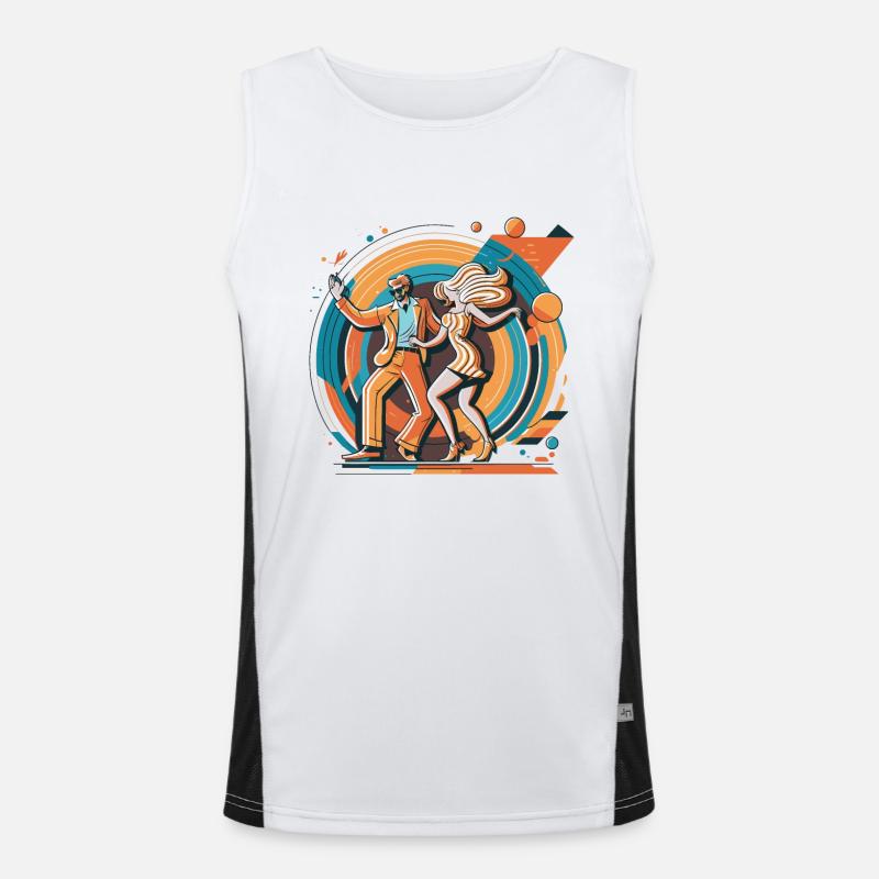 Disco Dream Men's Functional Contrast Tank Top 