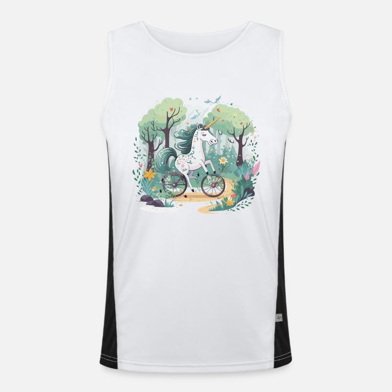 Licorne à vélo Débardeur respirant contrasté Homme 