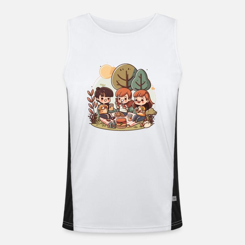 Summertime Fun Men's Functional Contrast Tank Top 