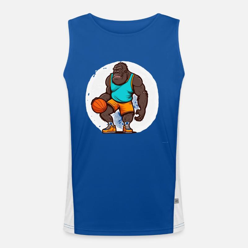Basket-Gorilla Men's Functional Contrast Tank Top 