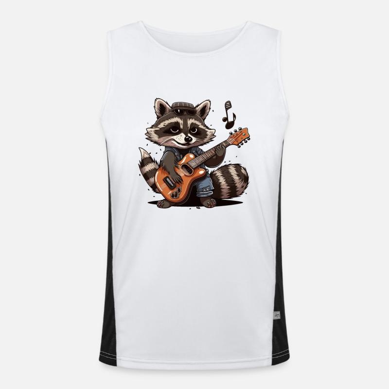 Waschbär Rocker Funktionelles Kontrast-Tank Top für Männer 