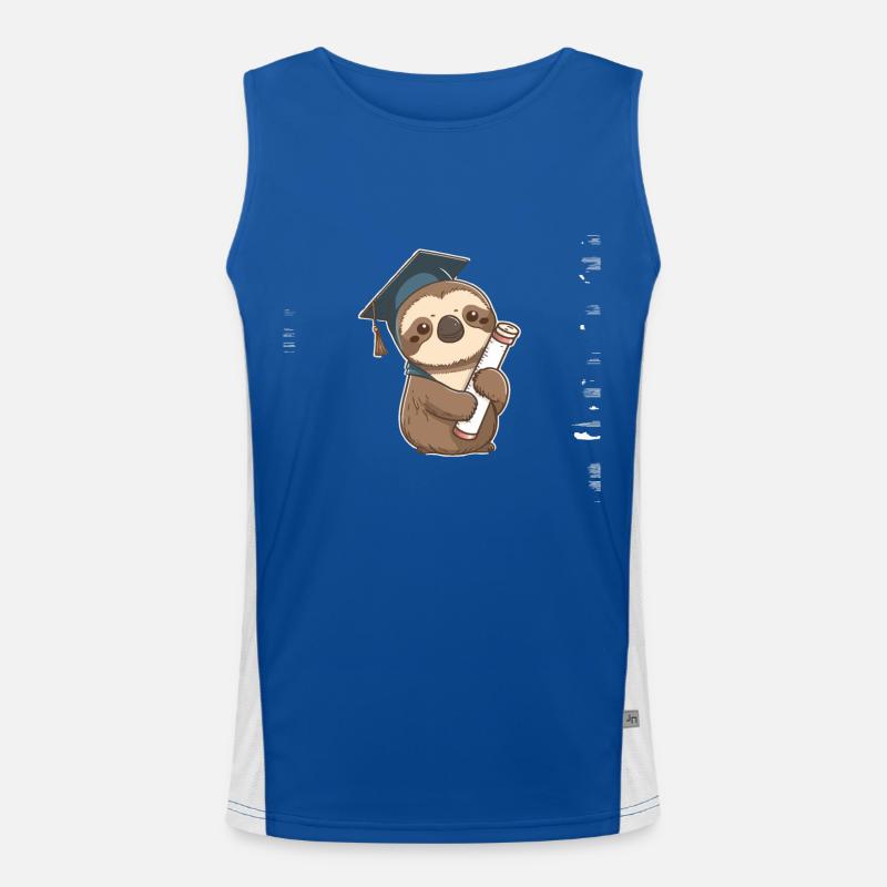 Graduate Sloth Men's Functional Contrast Tank Top 