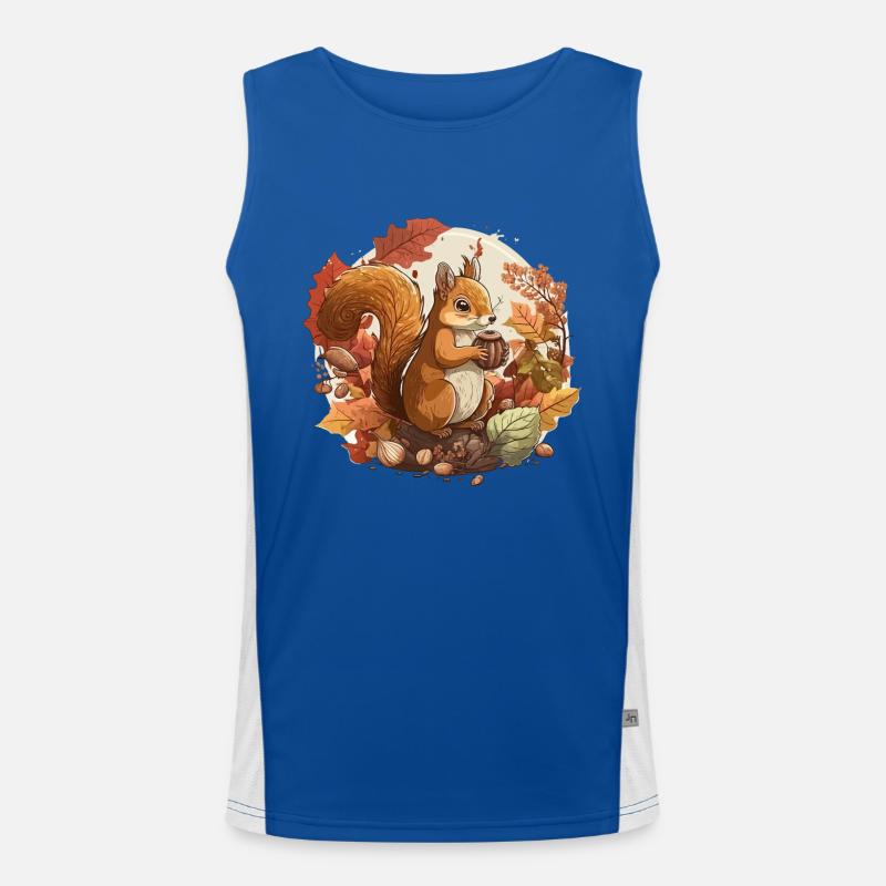 Eichhörnchen-Ernte Funktionelles Kontrast-Tank Top für Männer 
