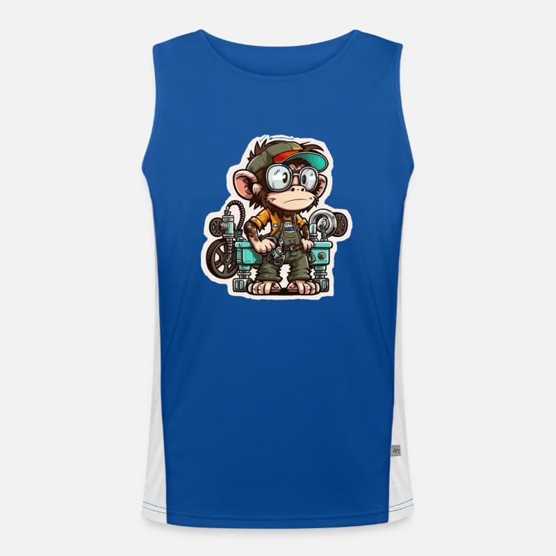 Zerrender Primat Funktionelles Kontrast-Tank Top für Männer 