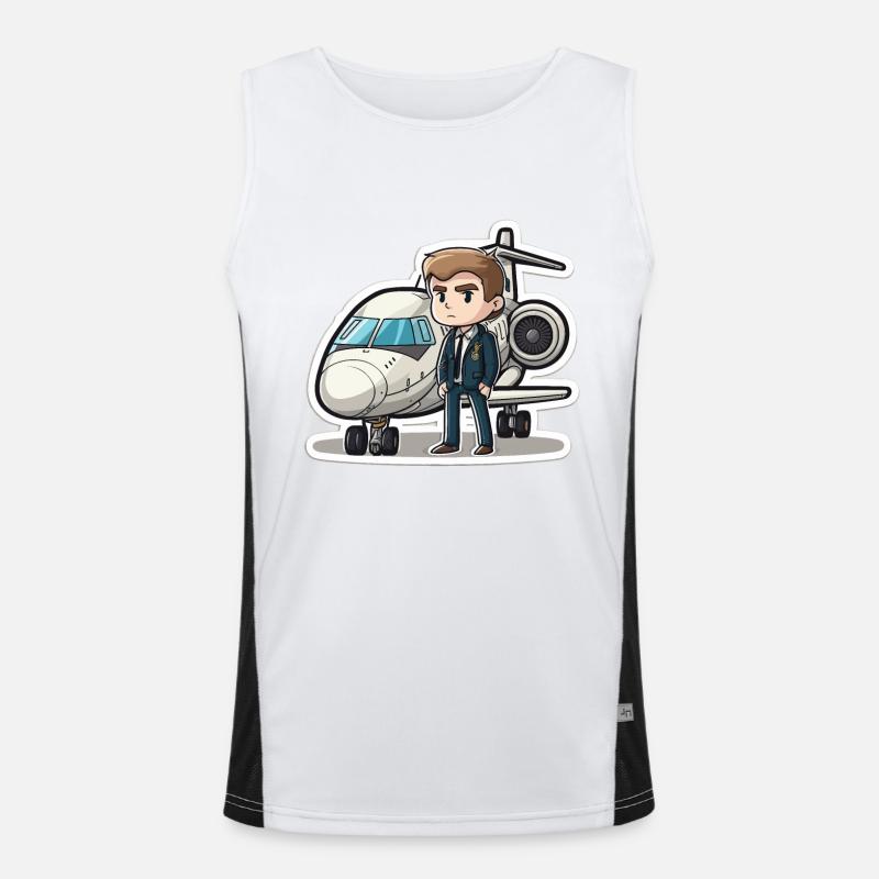 The Aviator Men's Functional Contrast Tank Top 