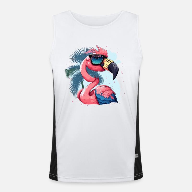 Flamant rose Diva Débardeur respirant contrasté Homme 