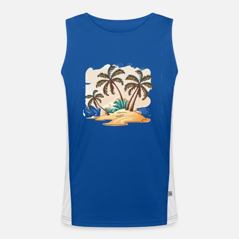 Der Strandräuber Funktionelles Kontrast-Tank Top für Männer 