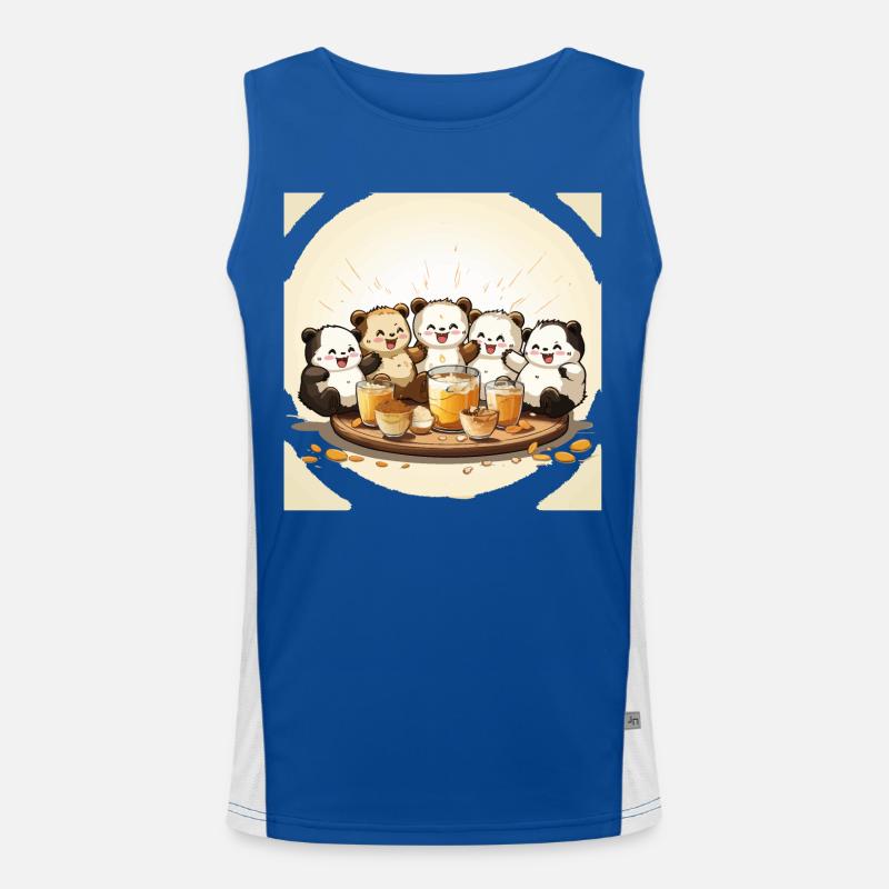Das Koffein-Pandämonium Funktionelles Kontrast-Tank Top für Männer 