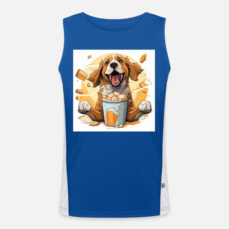 Der Koffein-Dunker Funktionelles Kontrast-Tank Top für Männer 