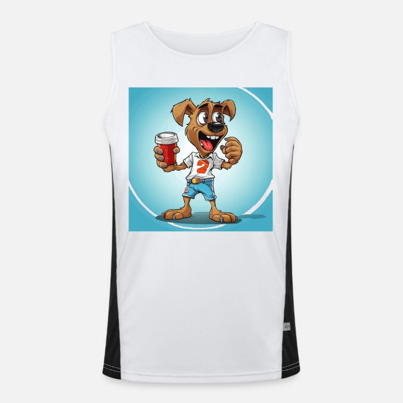 The Caffeine Boxer Men's Functional Contrast Tank Top 
