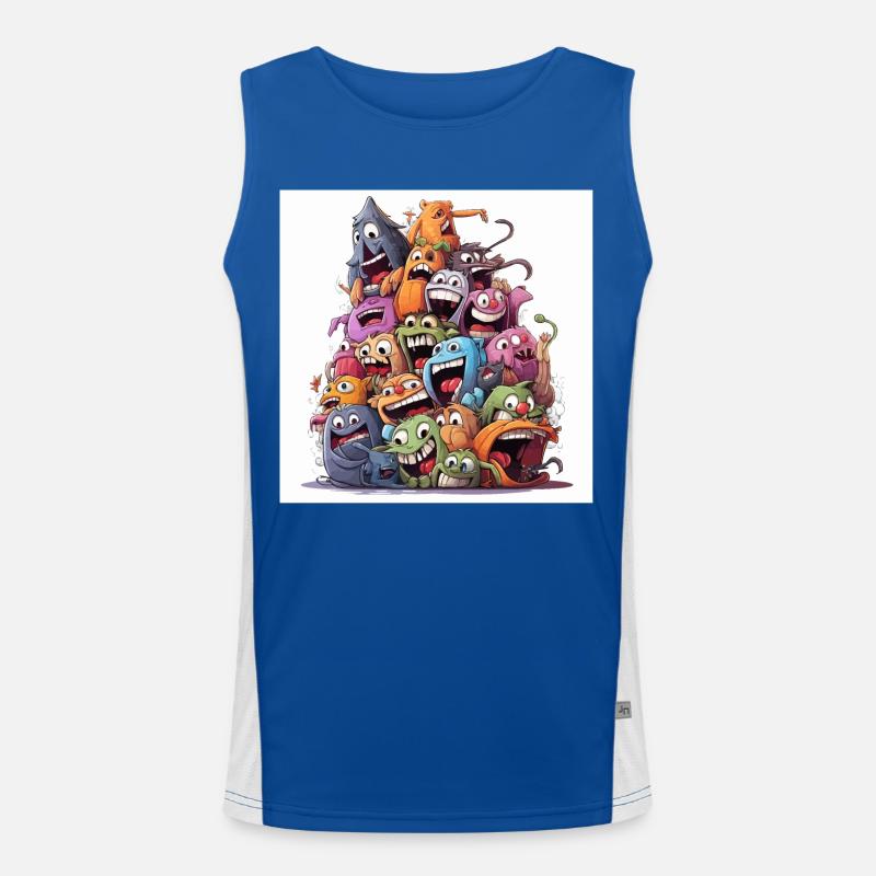 Les constructeurs de maisons hantées farfelues Débardeur respirant contrasté Homme 