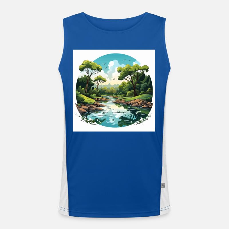 Rythmes du fleuve Débardeur respirant contrasté Homme 