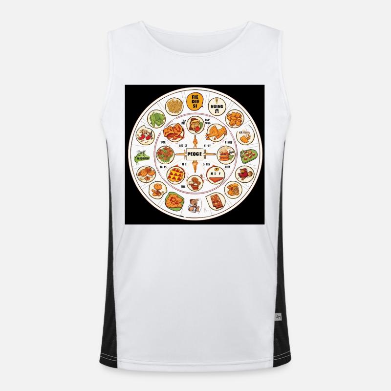 Die Feinschmecker-Fehde Funktionelles Kontrast-Tank Top für Männer 