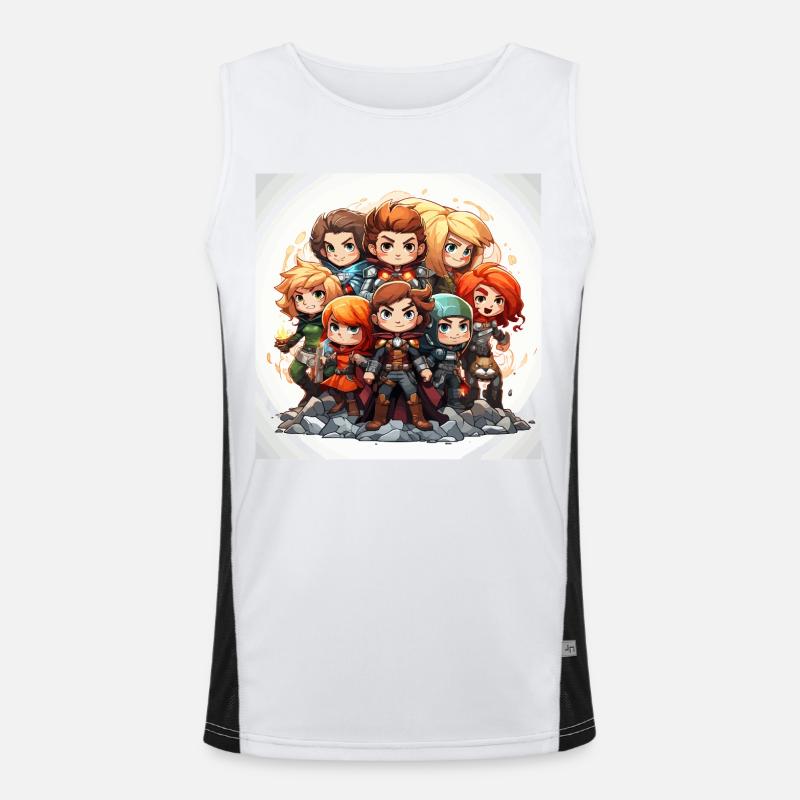 Außenseiter-Brigade Funktionelles Kontrast-Tank Top für Männer 