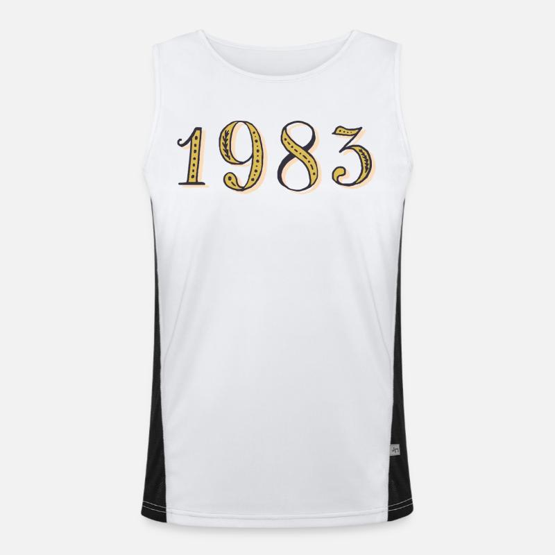 Geburtstagsgeschenk 1983 Funktionelles Kontrast-Tank Top für Männer 