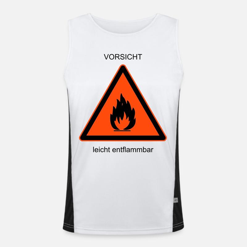 flammable Men's Functional Contrast Tank Top 