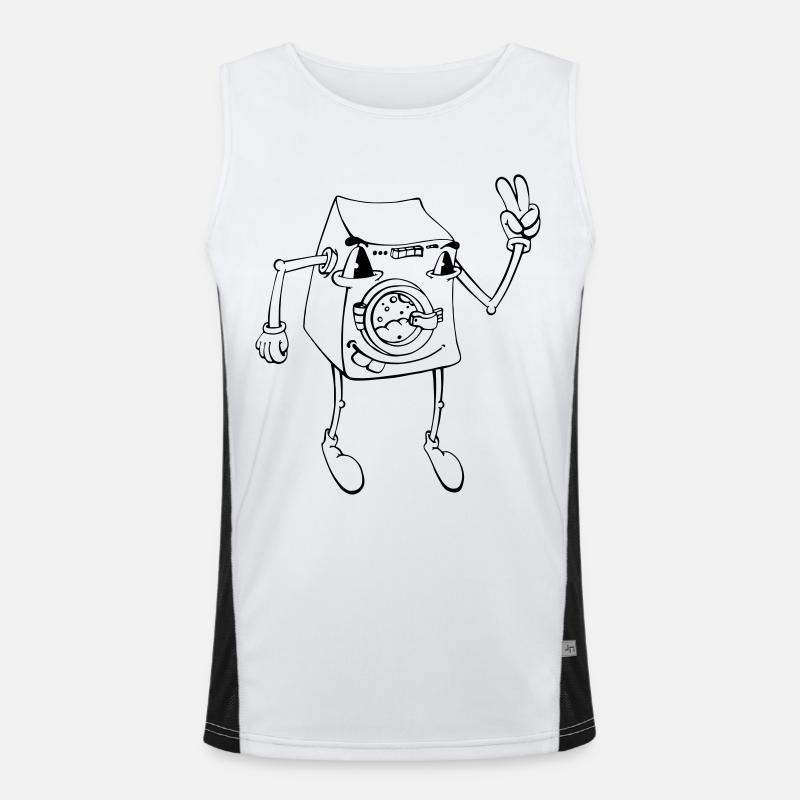 Waschmaschine Funktionelles Kontrast-Tank Top für Männer 
