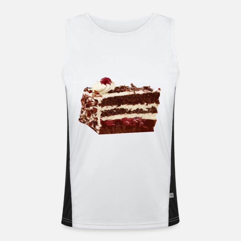 Black Forest Cherry Cake Cake Costume Carnival Men's Functional Contrast Tank Top 