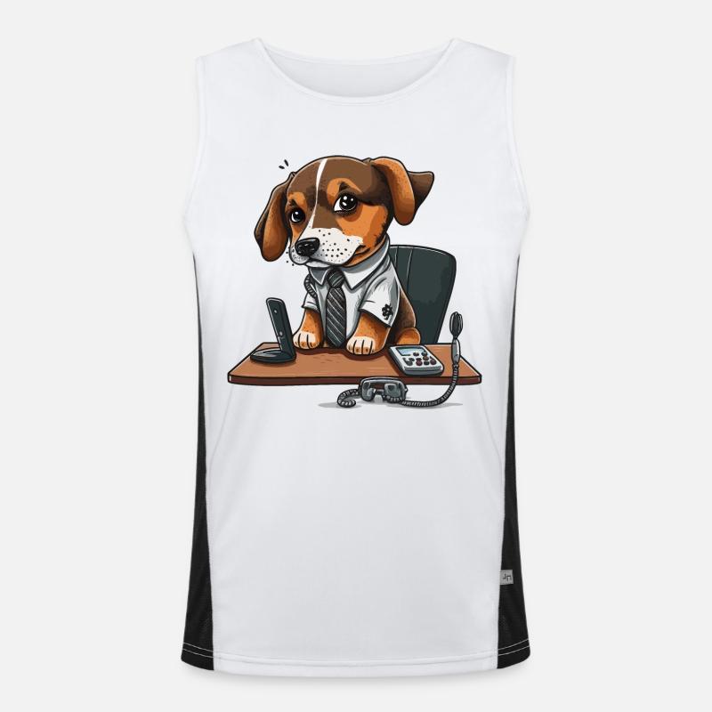 Exécutif canin Débardeur respirant contrasté Homme 