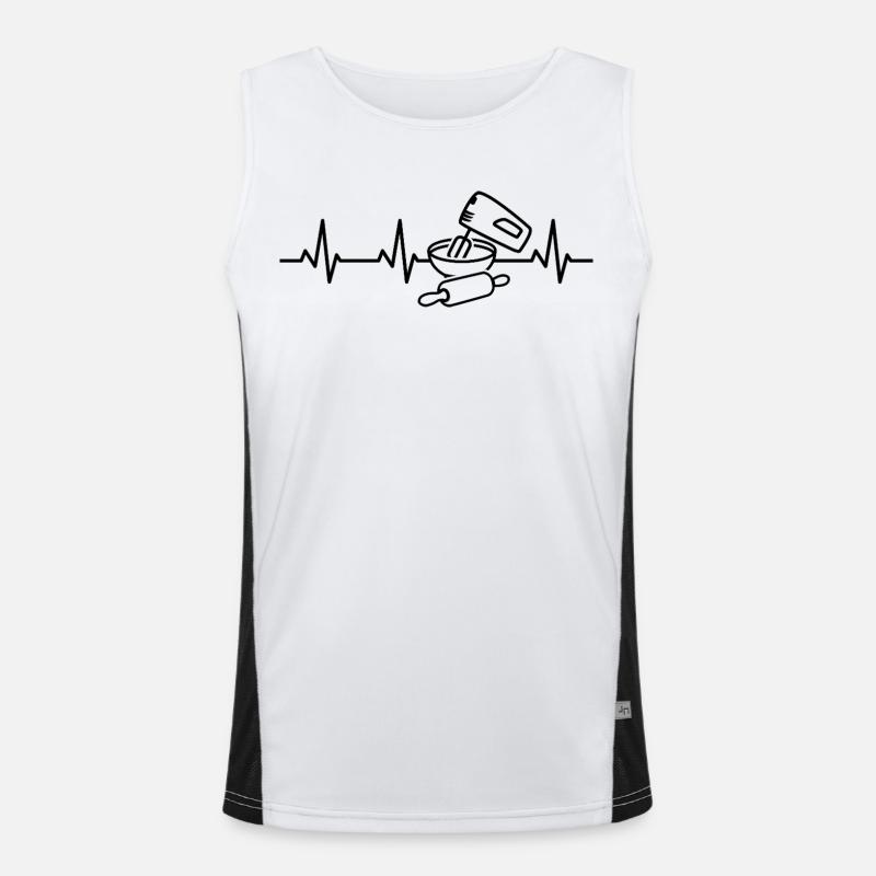 Ustensiles de cuisson Palpitations cardiaques Débardeur respirant contrasté Homme 