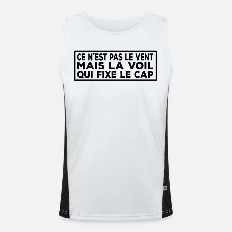 Devis Voile Française – Voile & Vent Débardeur respirant contrasté Homme 