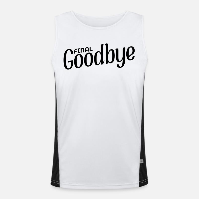 Final Goodbye Men's Functional Contrast Tank Top 