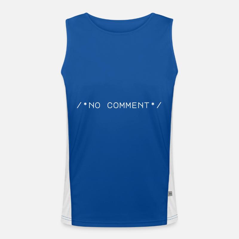 Computer Computerarbeit Coder Code Nerd IT Freak Funktionelles Kontrast-Tank Top für Männer 