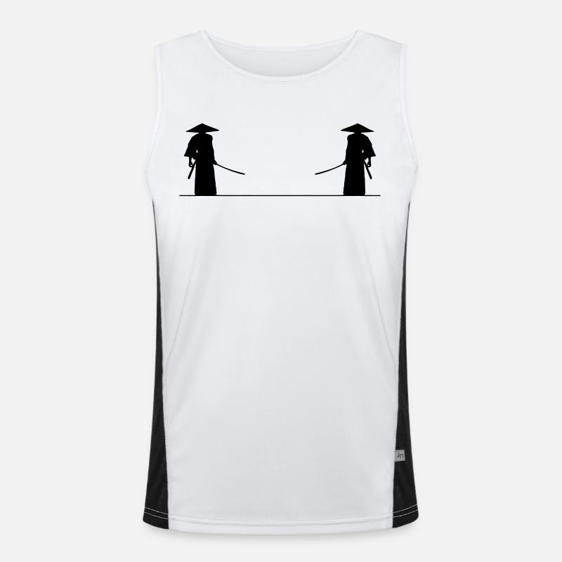 Samurai fight Men's Functional Contrast Tank Top 