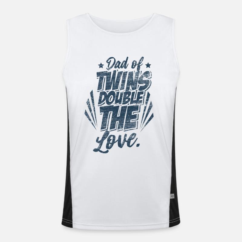 Twins dad Men's Functional Contrast Tank Top 