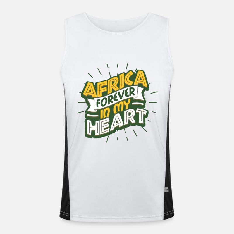 Afrika Funktionelles Kontrast-Tank Top für Männer 