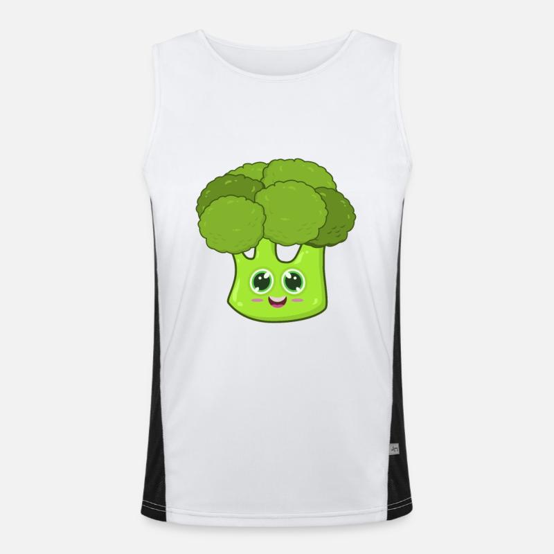 broccoli Men's Functional Contrast Tank Top 