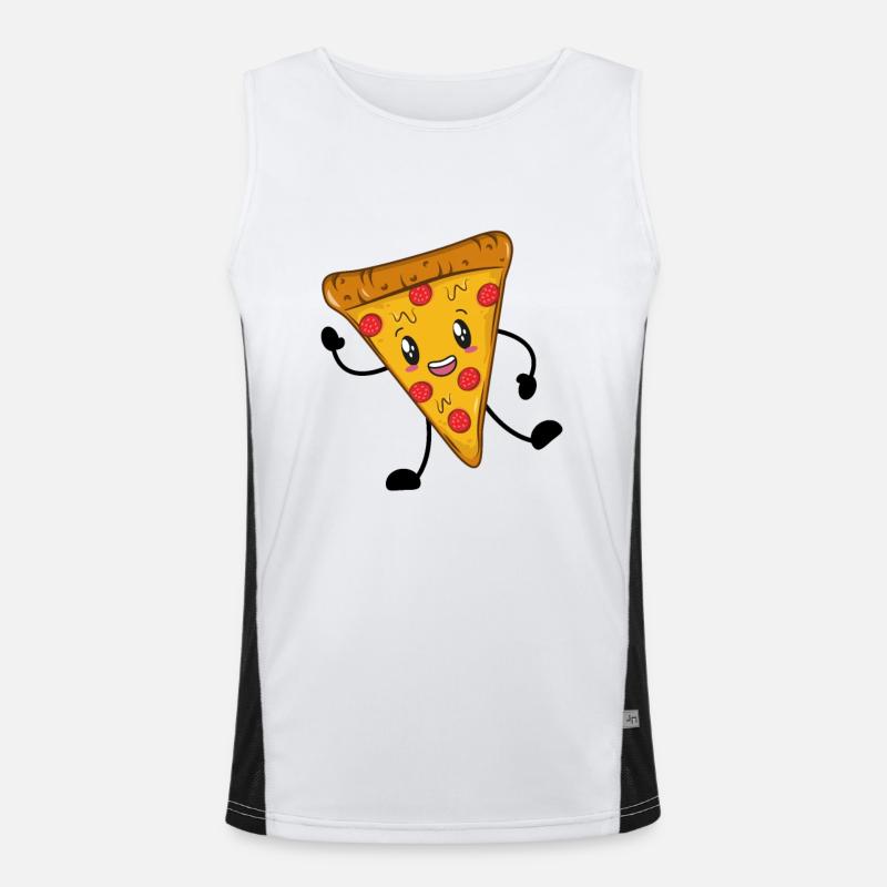 Pizza Canotta sportiva da uomo in contrasto cromatico 